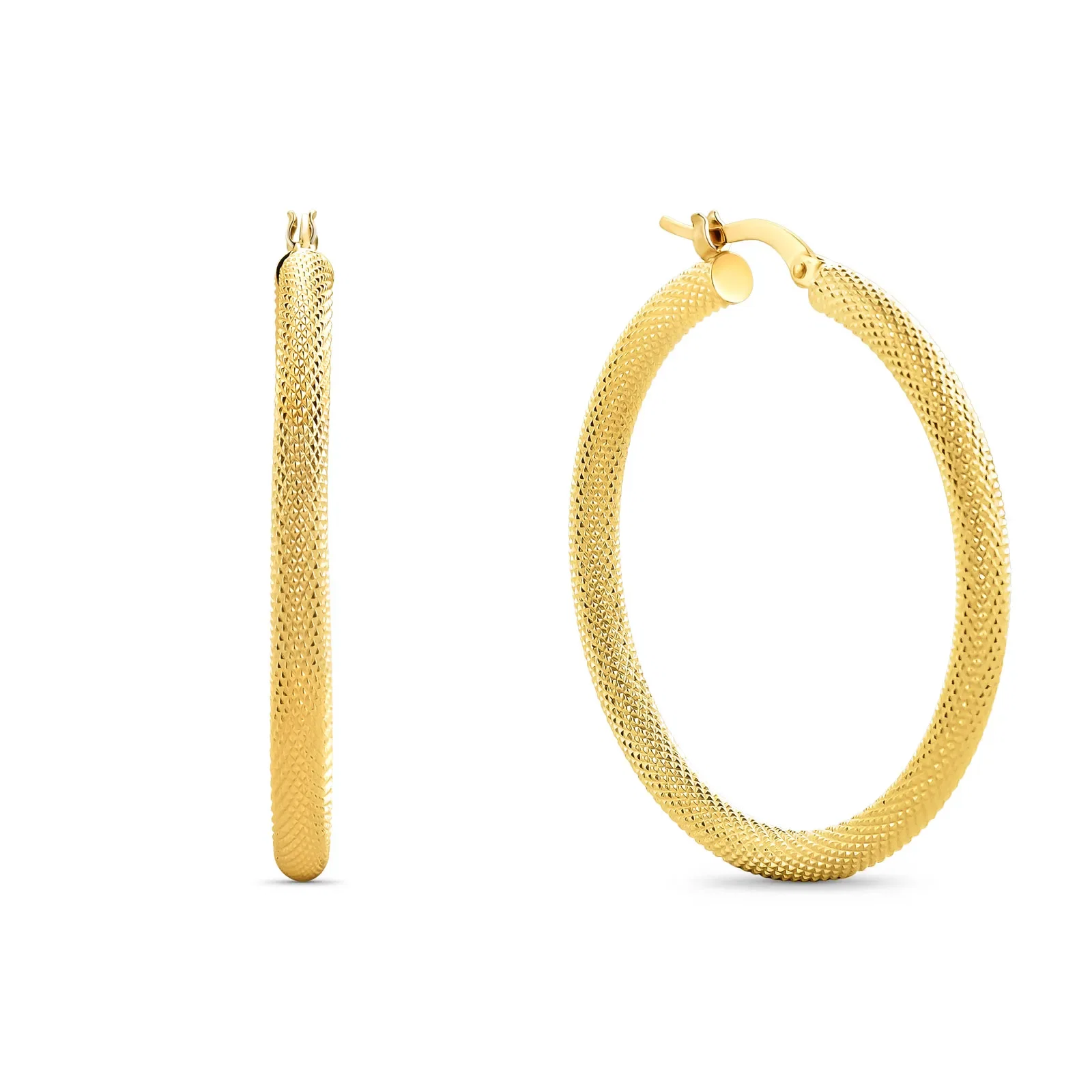 Argola Oca em Ouro Amarelo 18k, 30mm — imagem 1