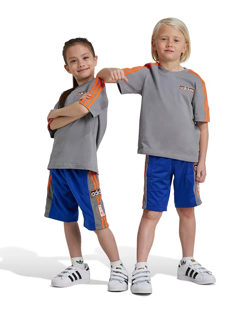 Conjunto Adidas linear Manga Curta Infantil