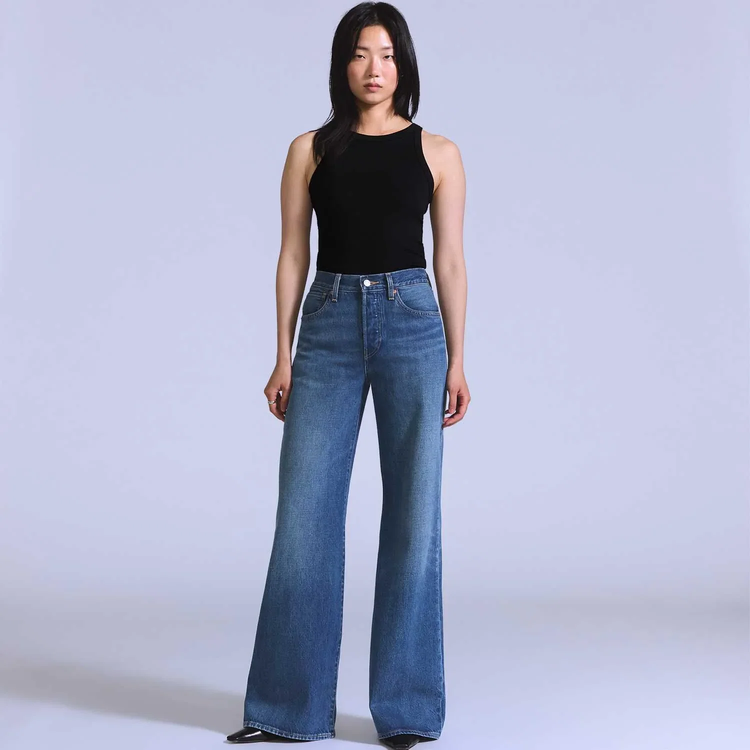 Calça Jeans Levi's® Blue Tab High Rise Flare Lavagem Média — imagem 1
