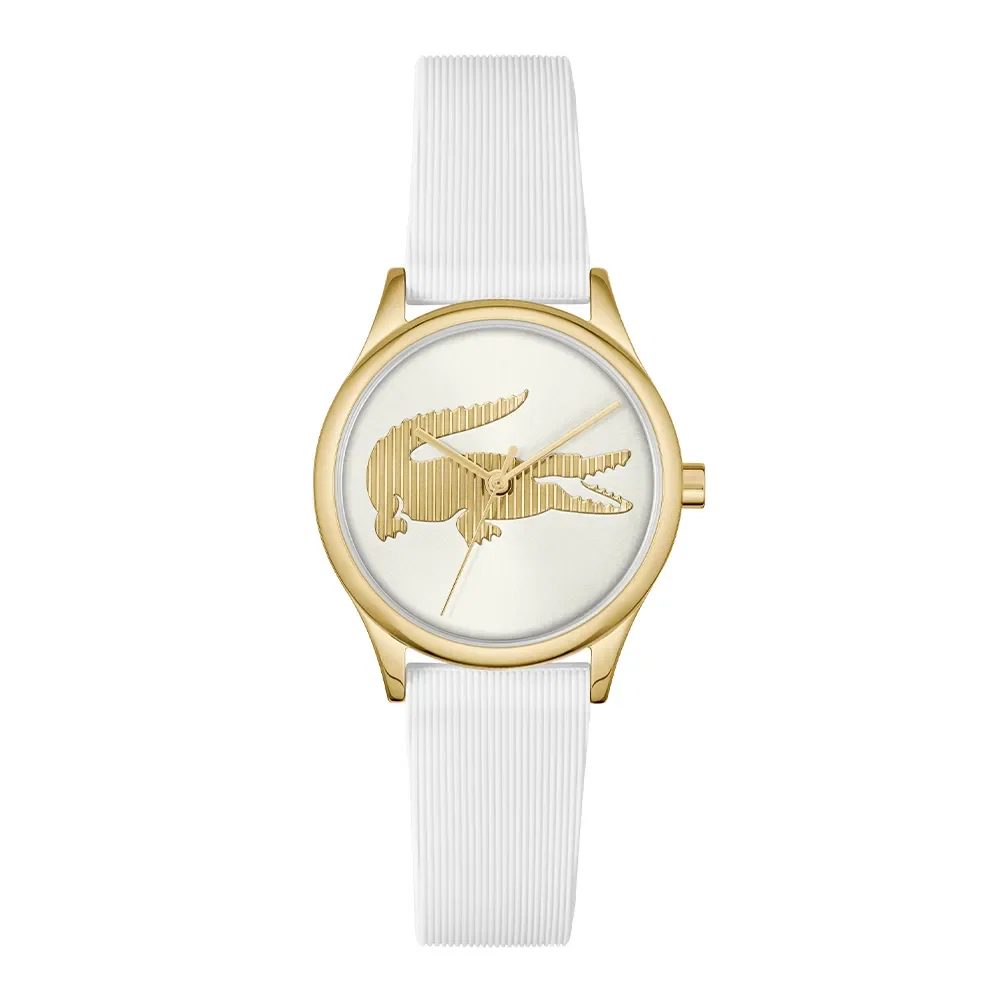 Relógio Lacoste Crocodelle Feminino em Borracha Branca 2001480