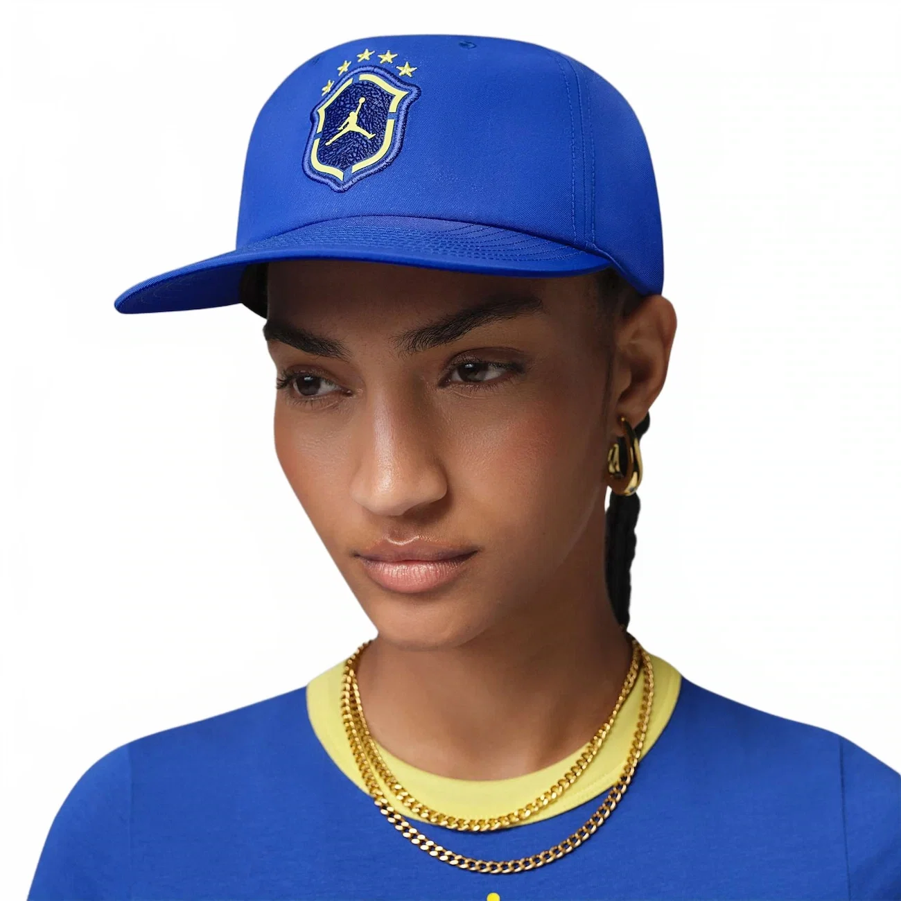 Boné Brasil Jordan Pro Aba Reta Unissex — imagem 1