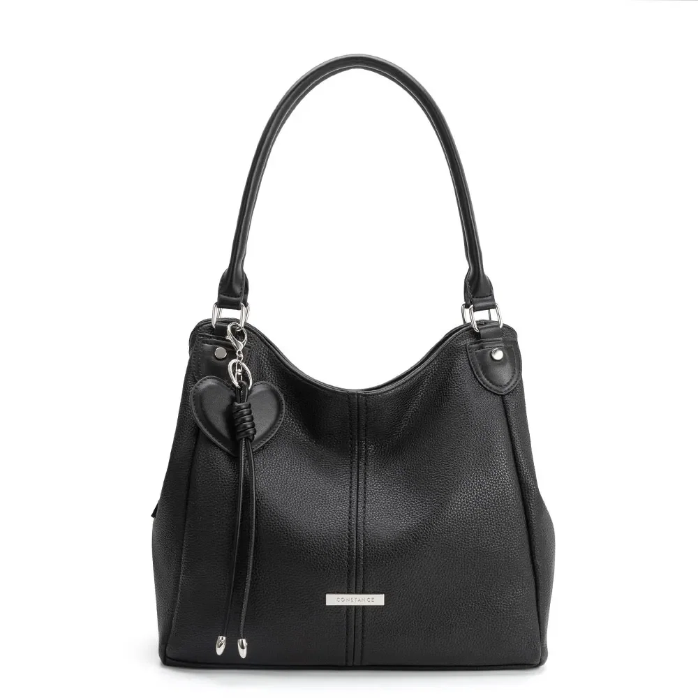 Bolsa Hobo Coração Preta
