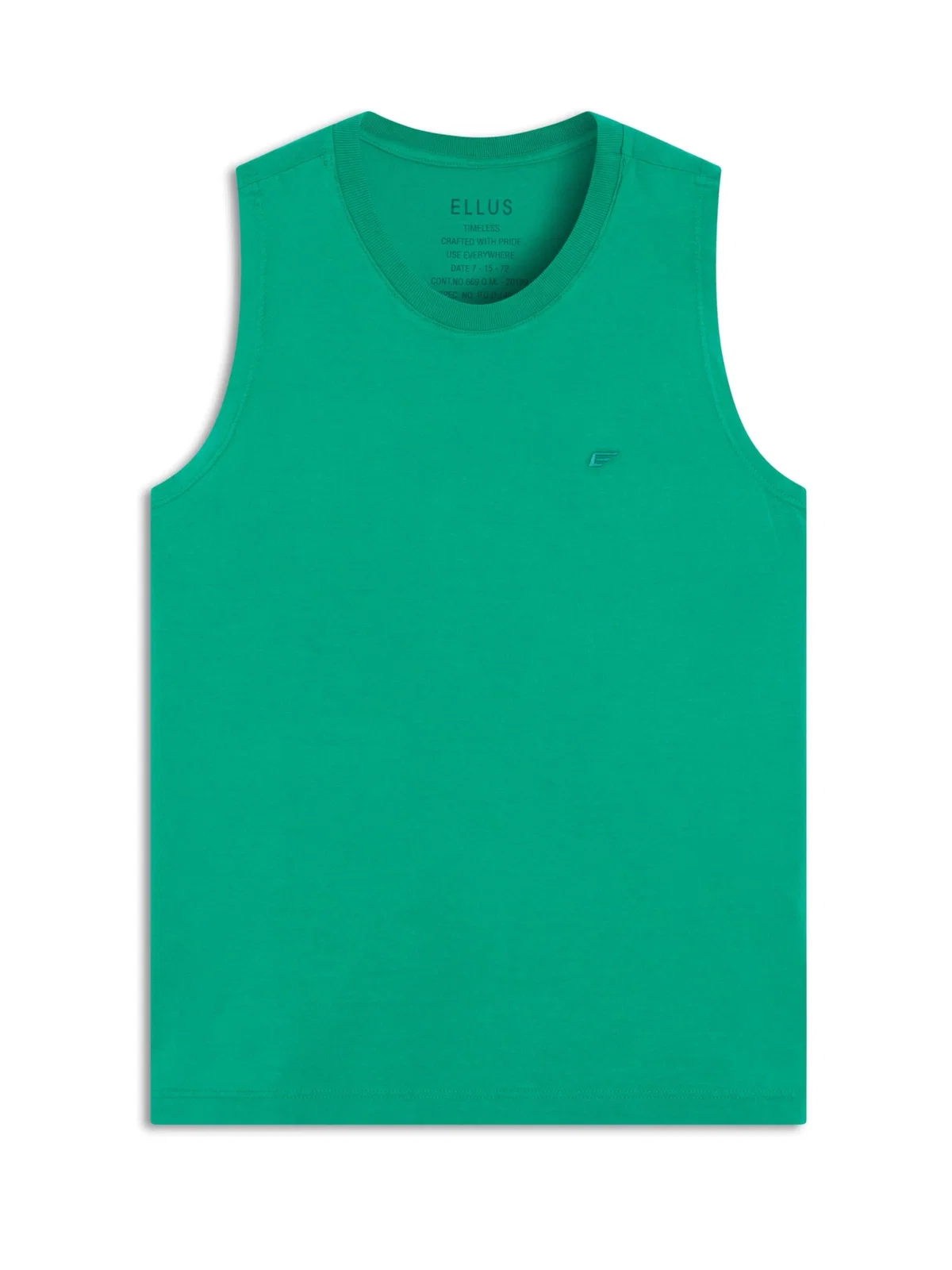 Regata Cotton Sleeveless Verde Bandeira — imagem 1