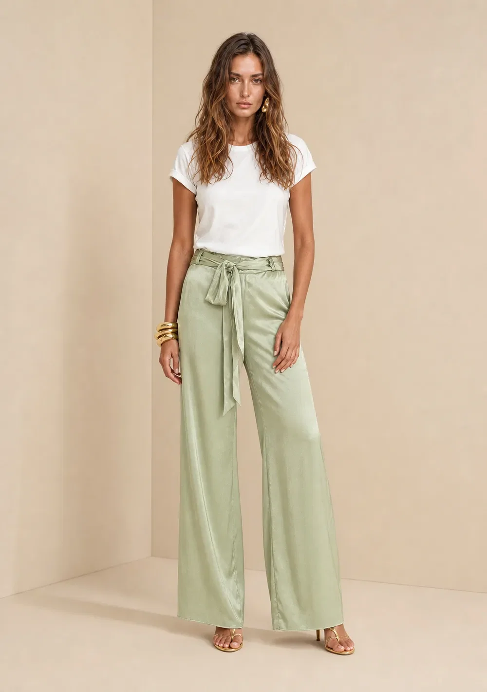 Calça Pantalona Umbra Verde