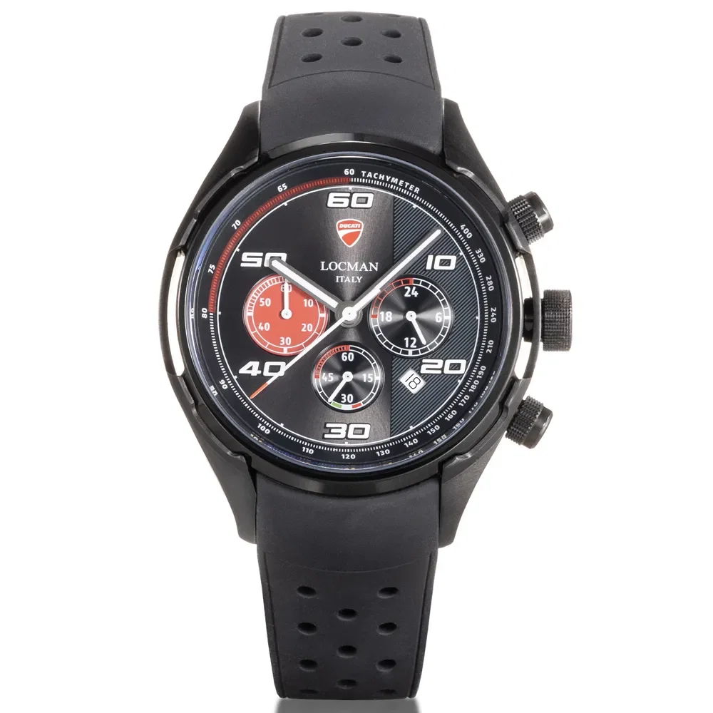 Relógio Ducati Locman Masculino Borracha Preta D121K01S-BKBKWRSRK — imagem 1