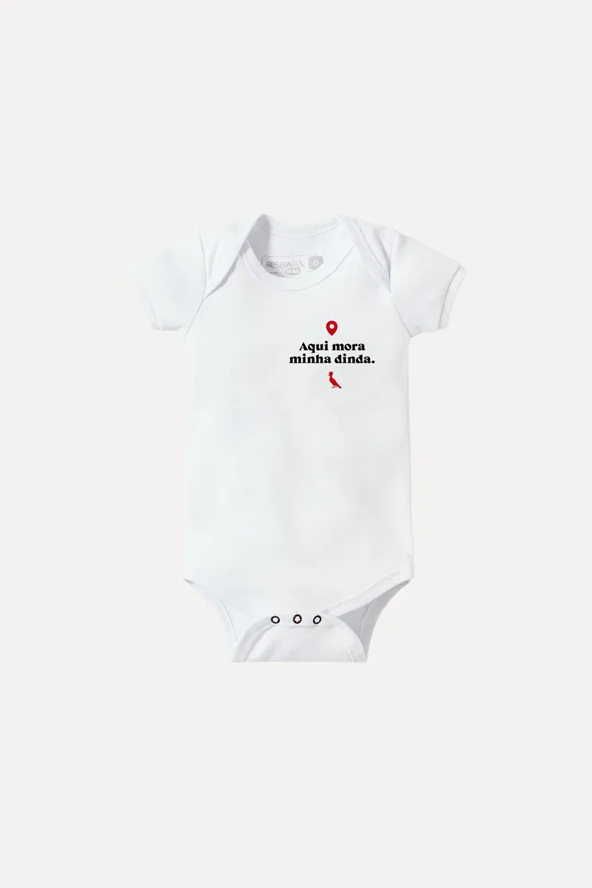 Macaquinho Body Bb Estampa Mora Dinda