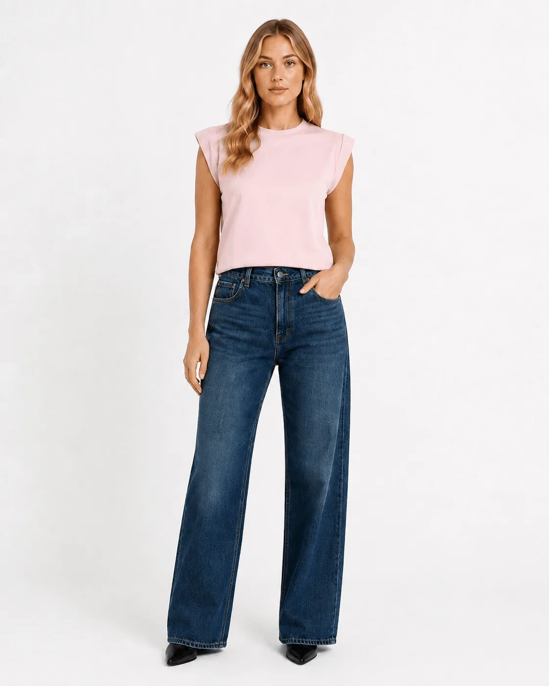 Blusa Básica Manga Curta - Rosa