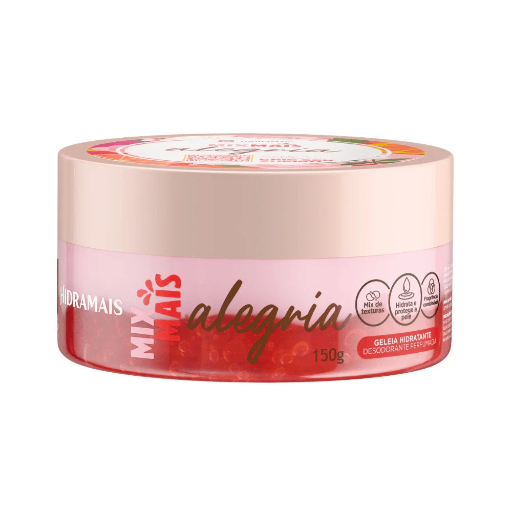 Geleia Hidratante Corporal Hidramais Mix Mais Alegria 150g