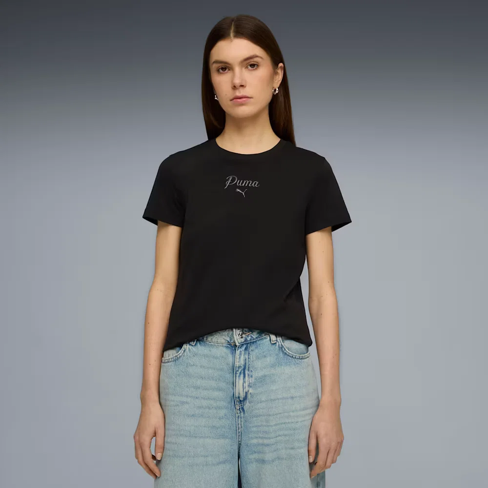 Camiseta Essentials Script Tee Feminina
