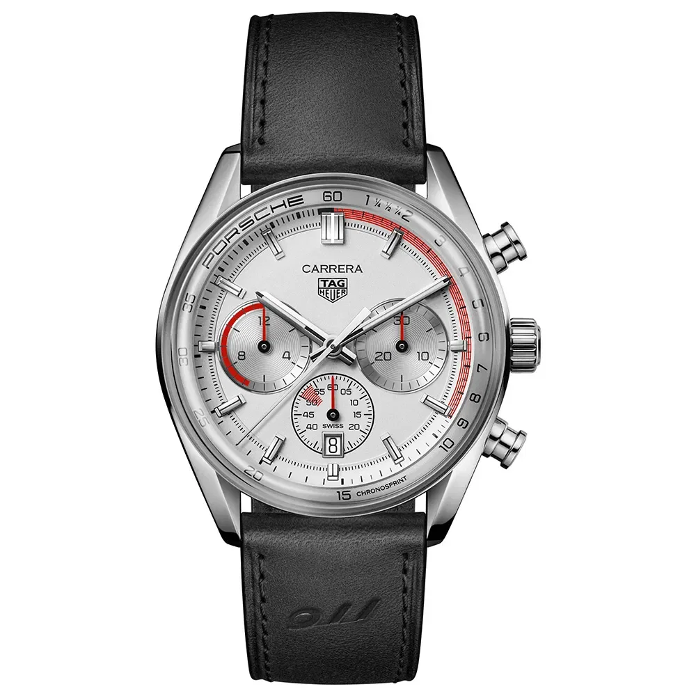 Relógio Tag Heuer Carrera Automático Masculino em Couro Preto CBS2011.FC6529 — imagem 1