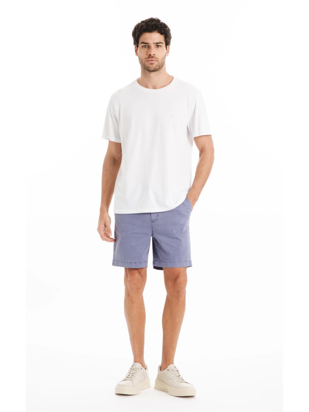 Bermuda Color Twill Power Hawaii Azul Jeans — imagem 1