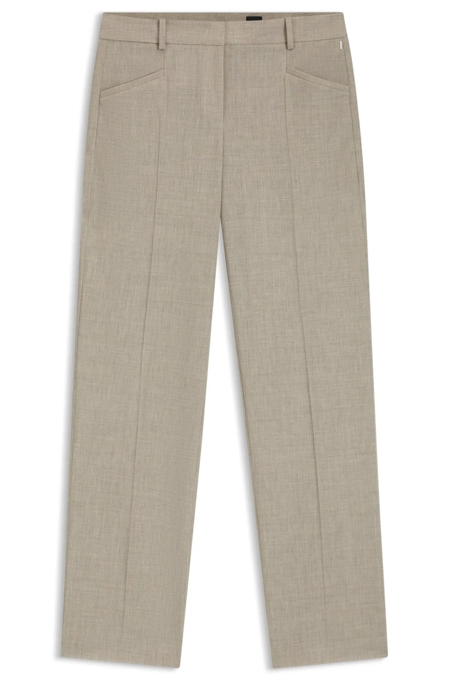 Calça Relaxed Fit Em Mistura De Lã Virgem — imagem 1