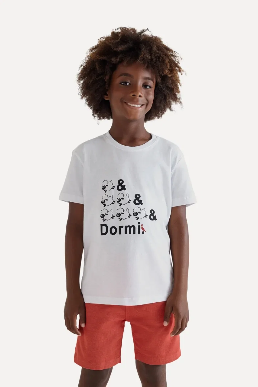Camiseta Estampada Mini Carneirinhos