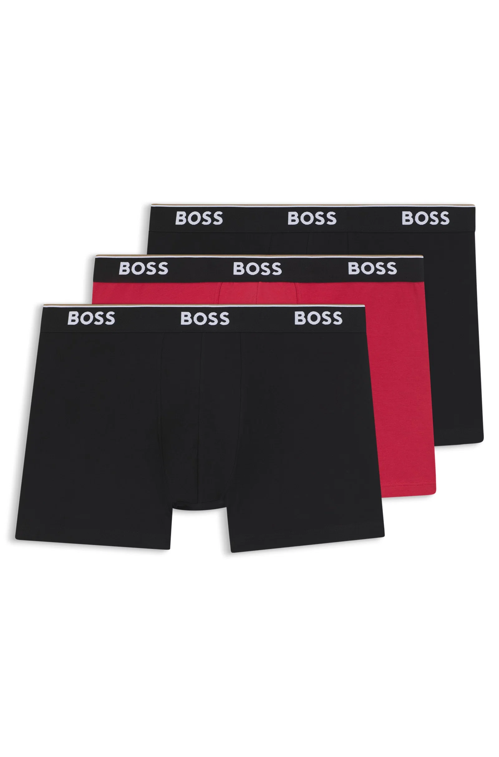 Pack De Três Cuecas Em Algodão Elástico