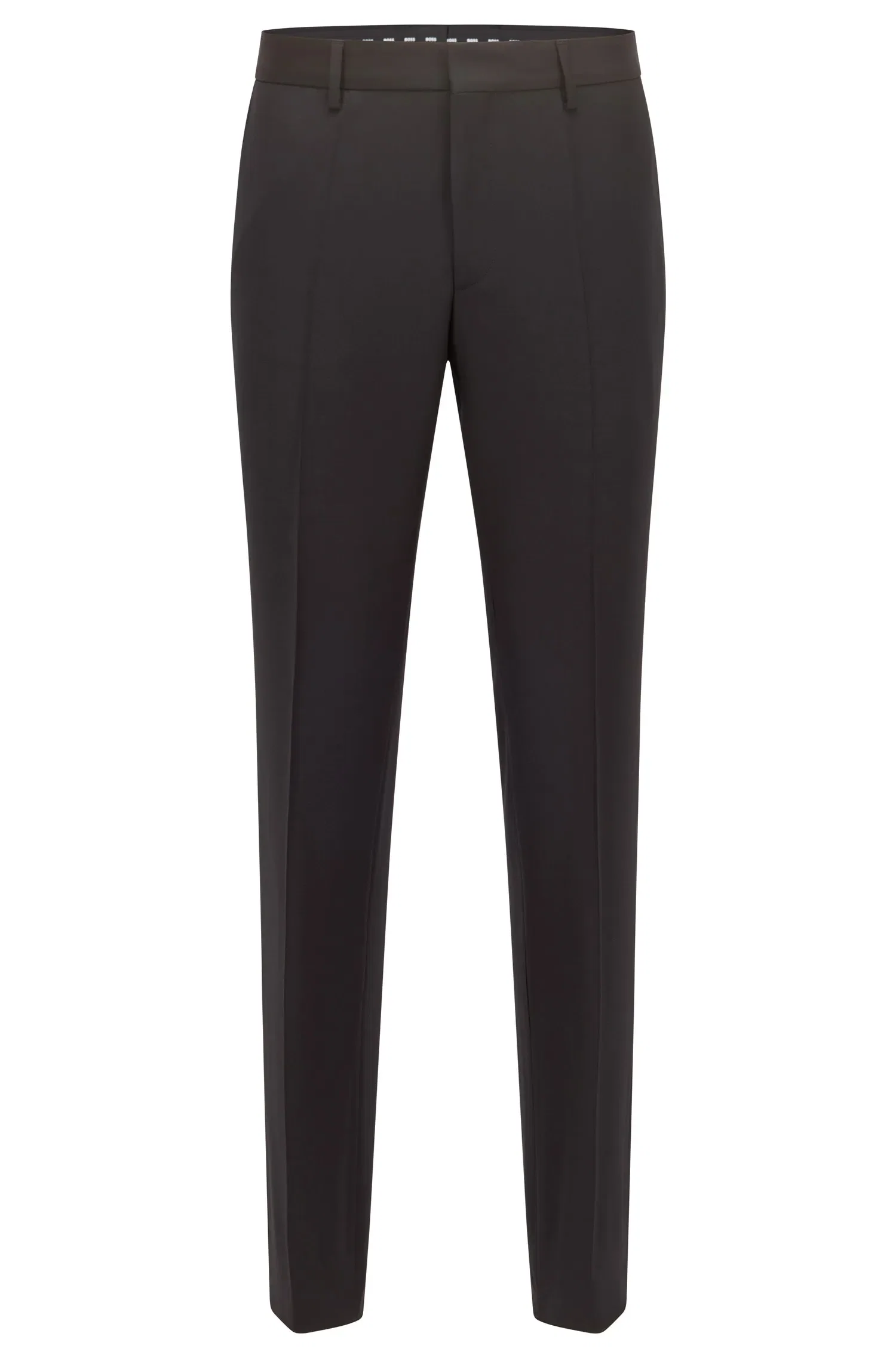 Calça Formal Em Sarja De Lã Virgem