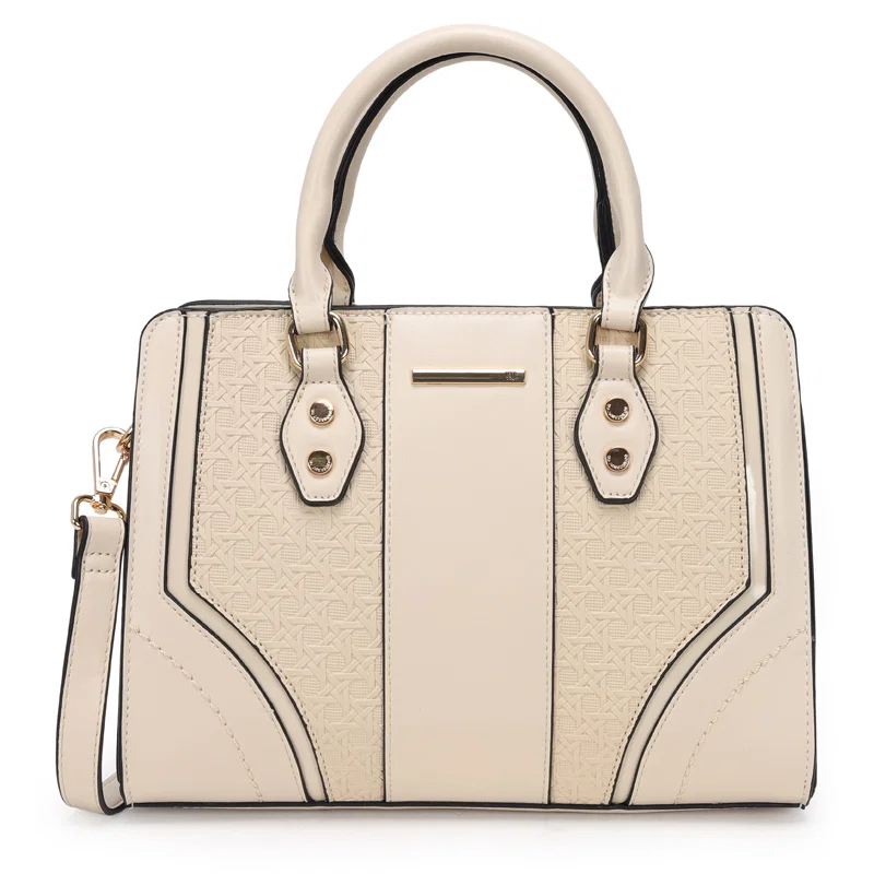 Bolsa Satchel Media Textura Tresse