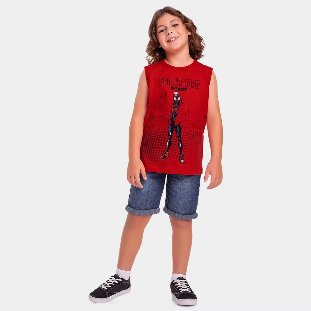 Regata em meia malha Spider-Man
