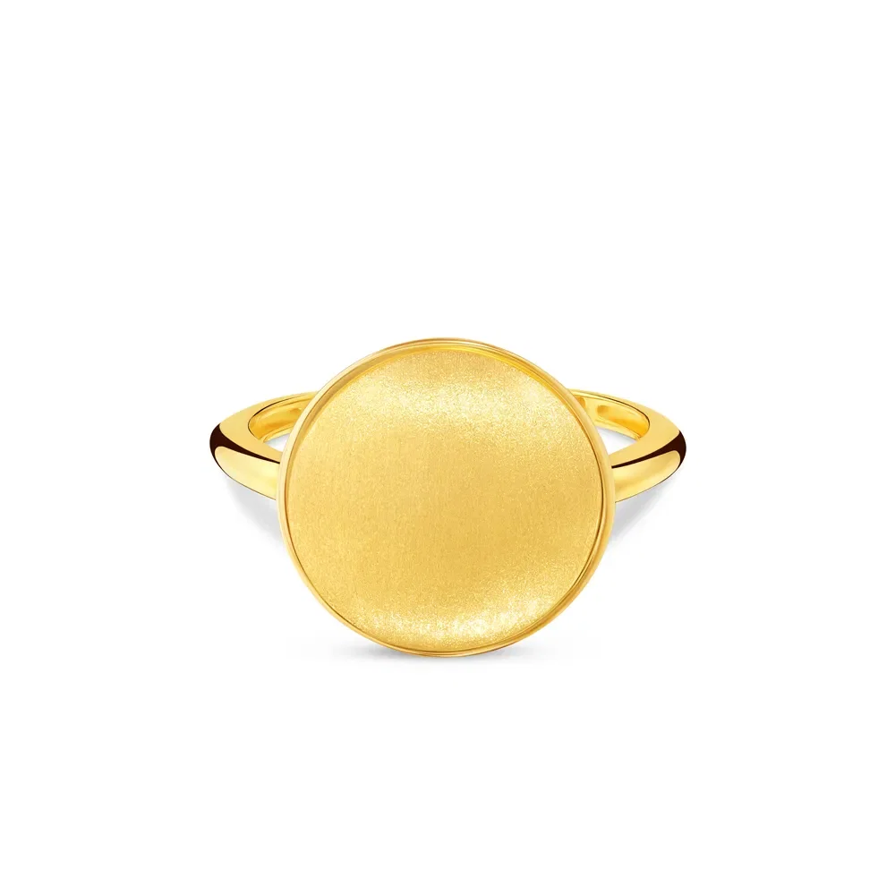 Anel Glow Fosco em Ouro Amarelo 18k — imagem 1