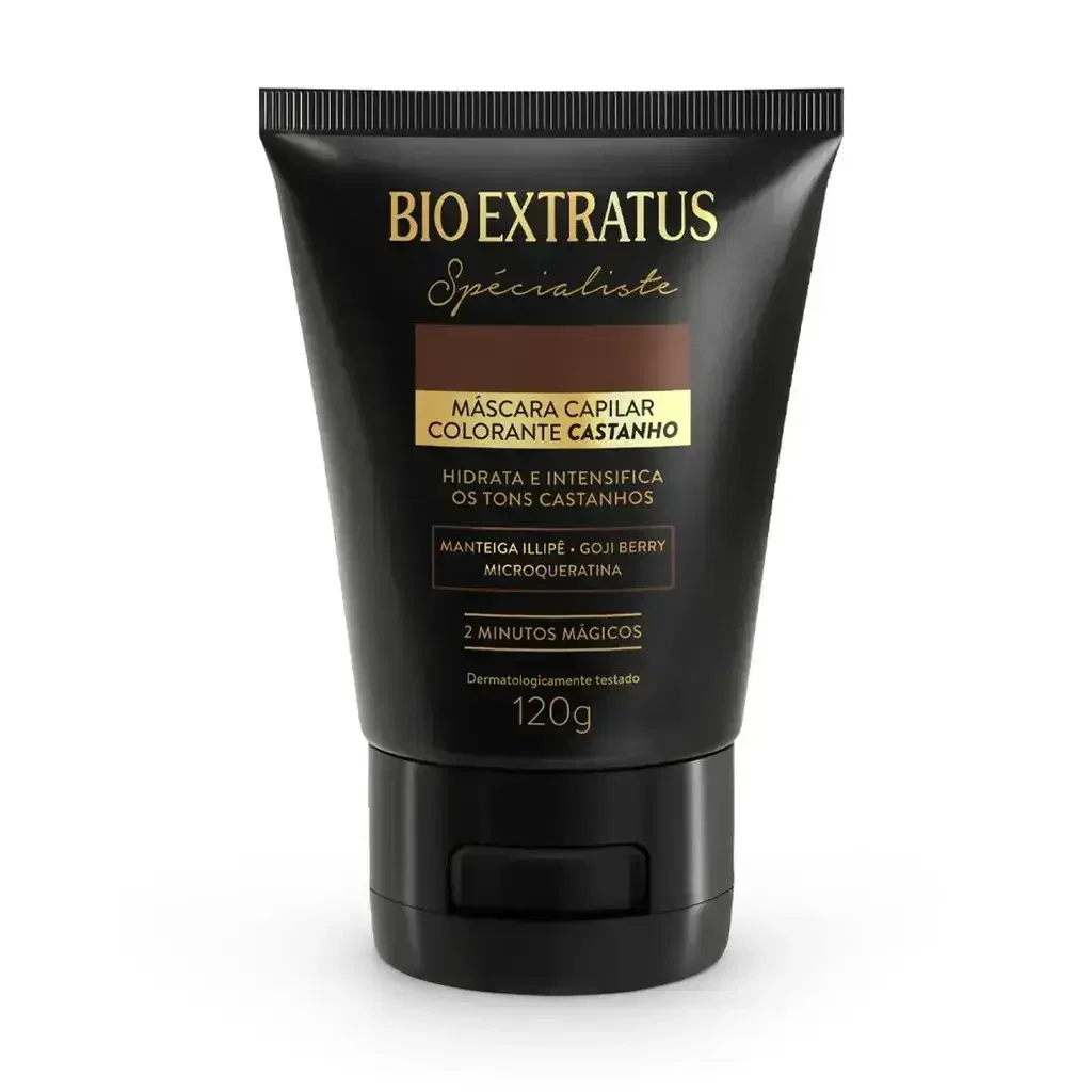 Máscara Colorante Bio Extratus Spécialiste Castanho 120g