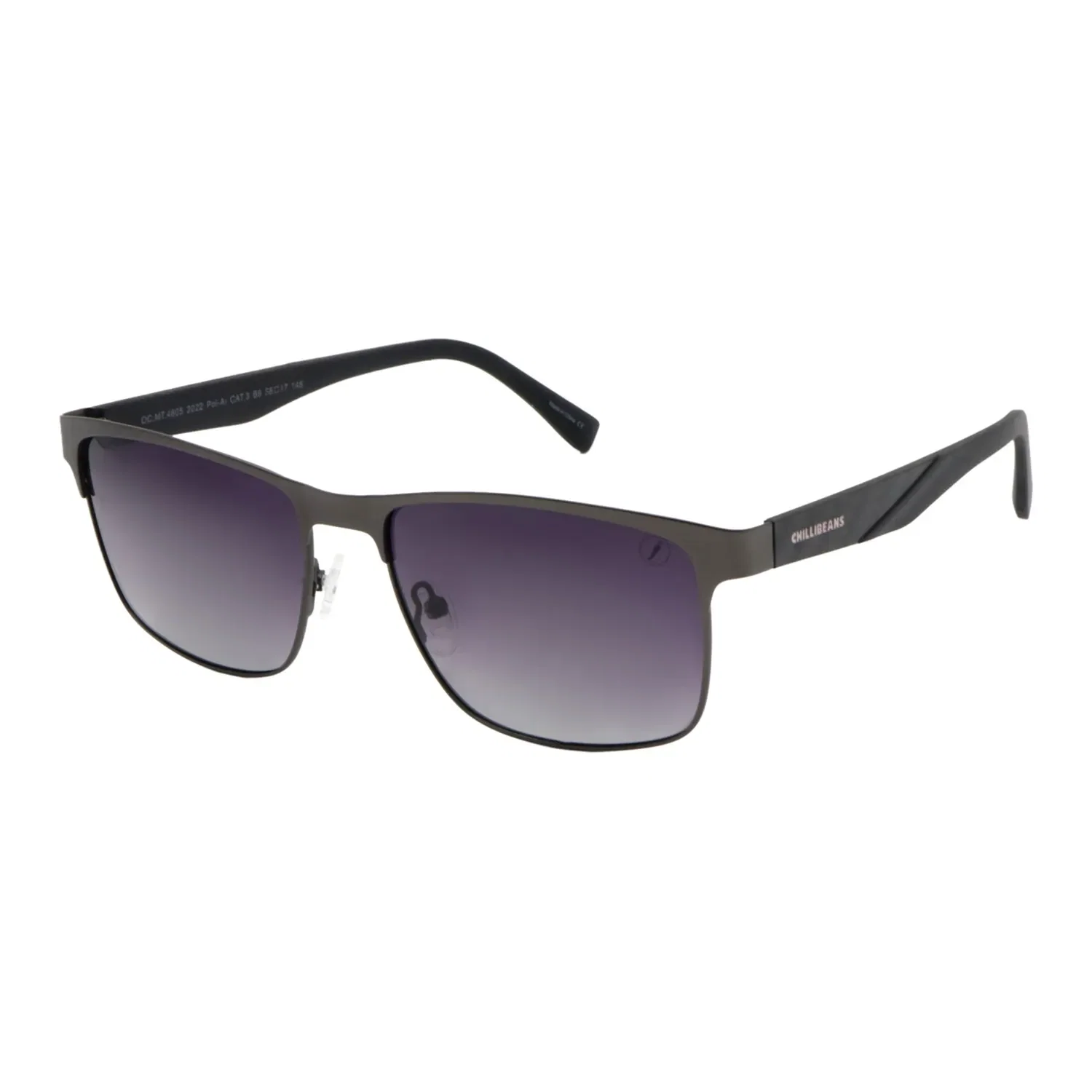 Óculos de Sol Masculino Chilli Beans Quadrado Polarizado Degradê Ônix — imagem 1