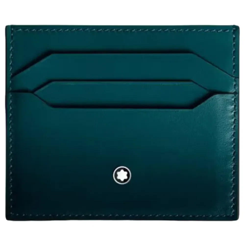 Porta Cartão Montblanc Meisterstück Soft Grain em Couro Azul 198804