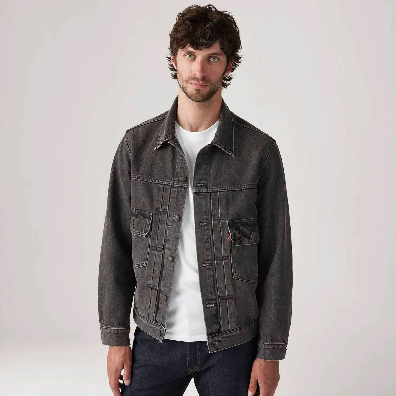 Jaqueta Levi's® Trucker Type II Preta