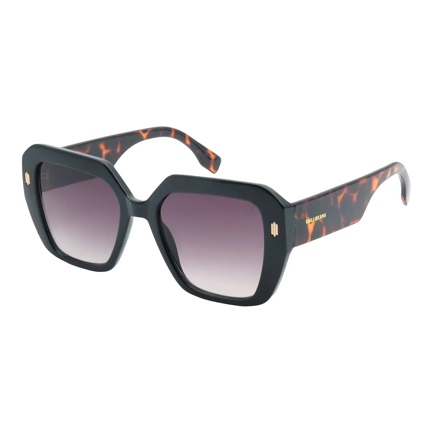 Óculos de Sol Feminino Chilli Beans Quadrado Degradê Preto — imagem 1