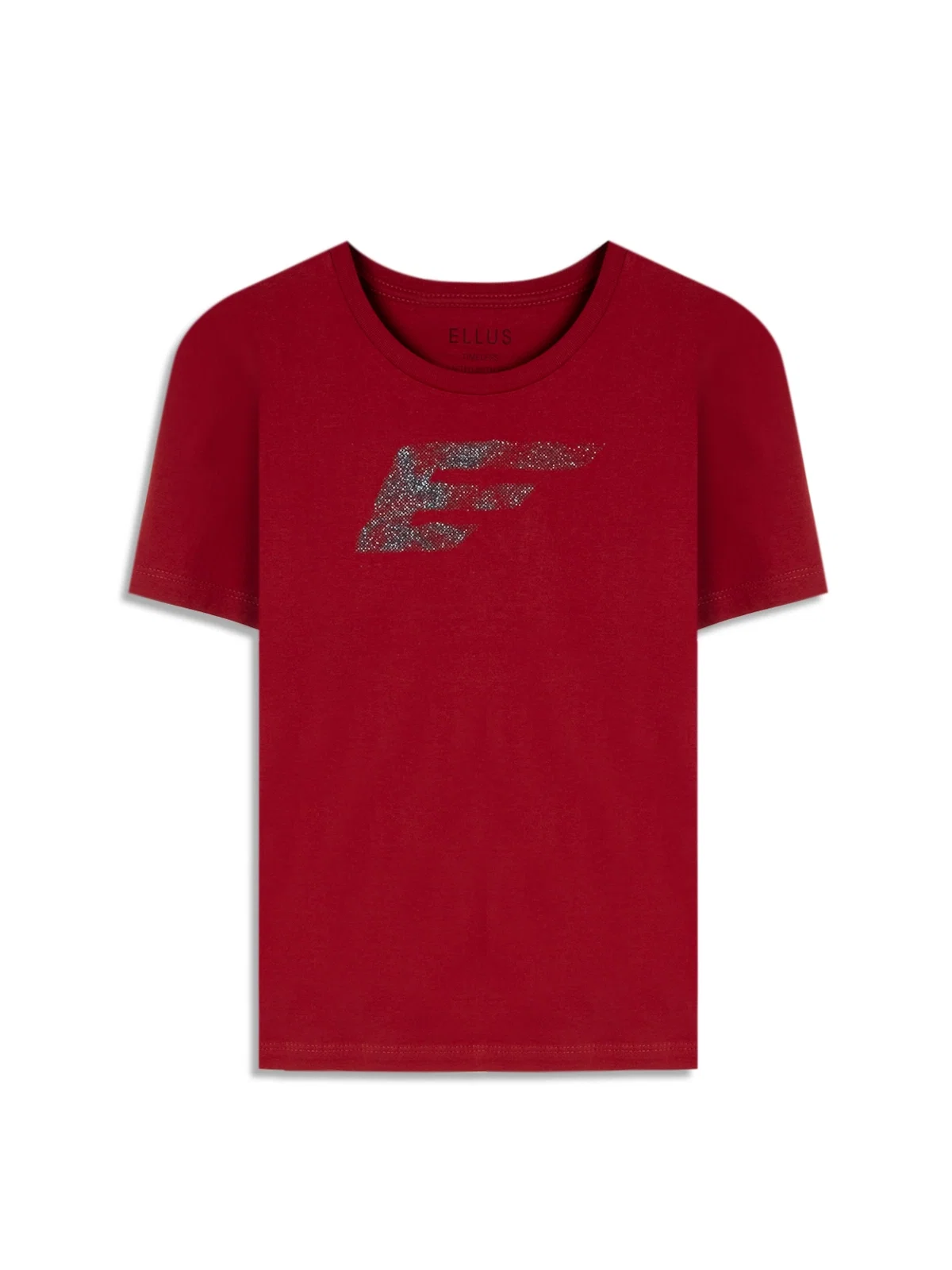 Blusa Ellus Easa Wavy Glitter Cereja