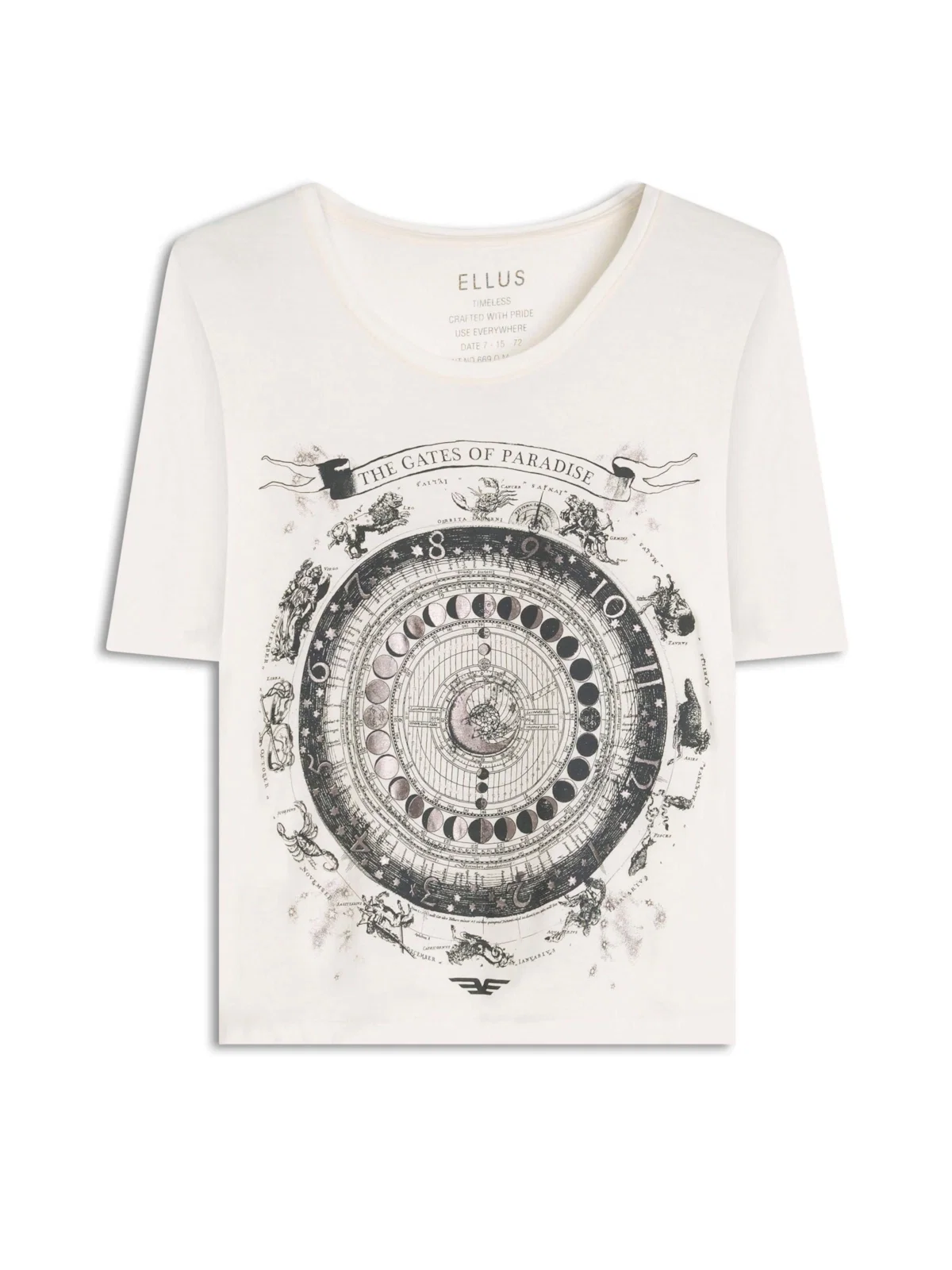 Blusa Ellus The Gates Of Paradise Off White