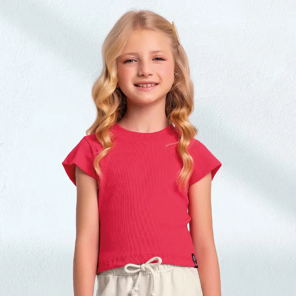 Blusa básica em ribana 2x1 — imagem 1