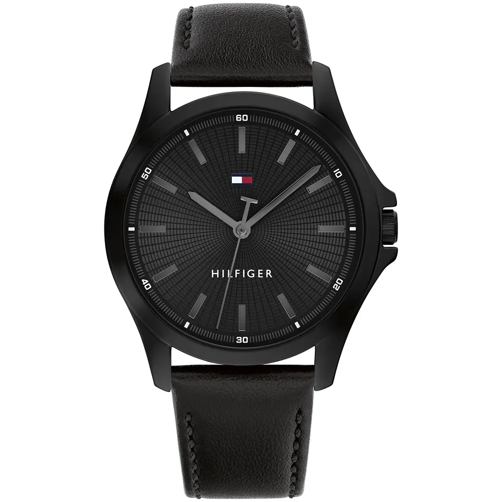 Relógio Tommy Hilfiger Masculino Couro Preto 1792190