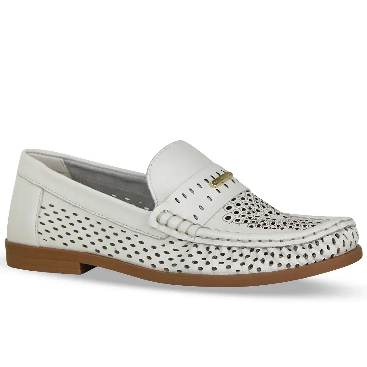 Sapato Couro Napa Toscana Off White — imagem 1
