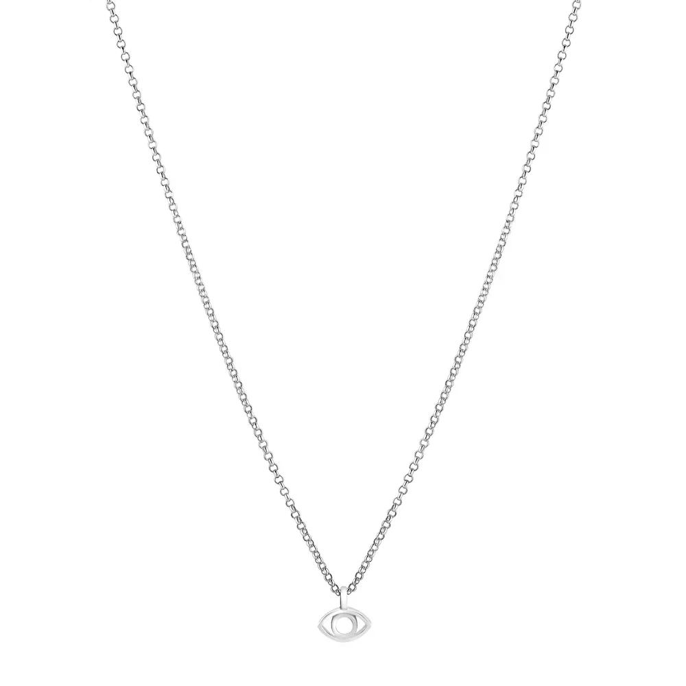 Colar Life Olho Grego em Prata 925, 45cm