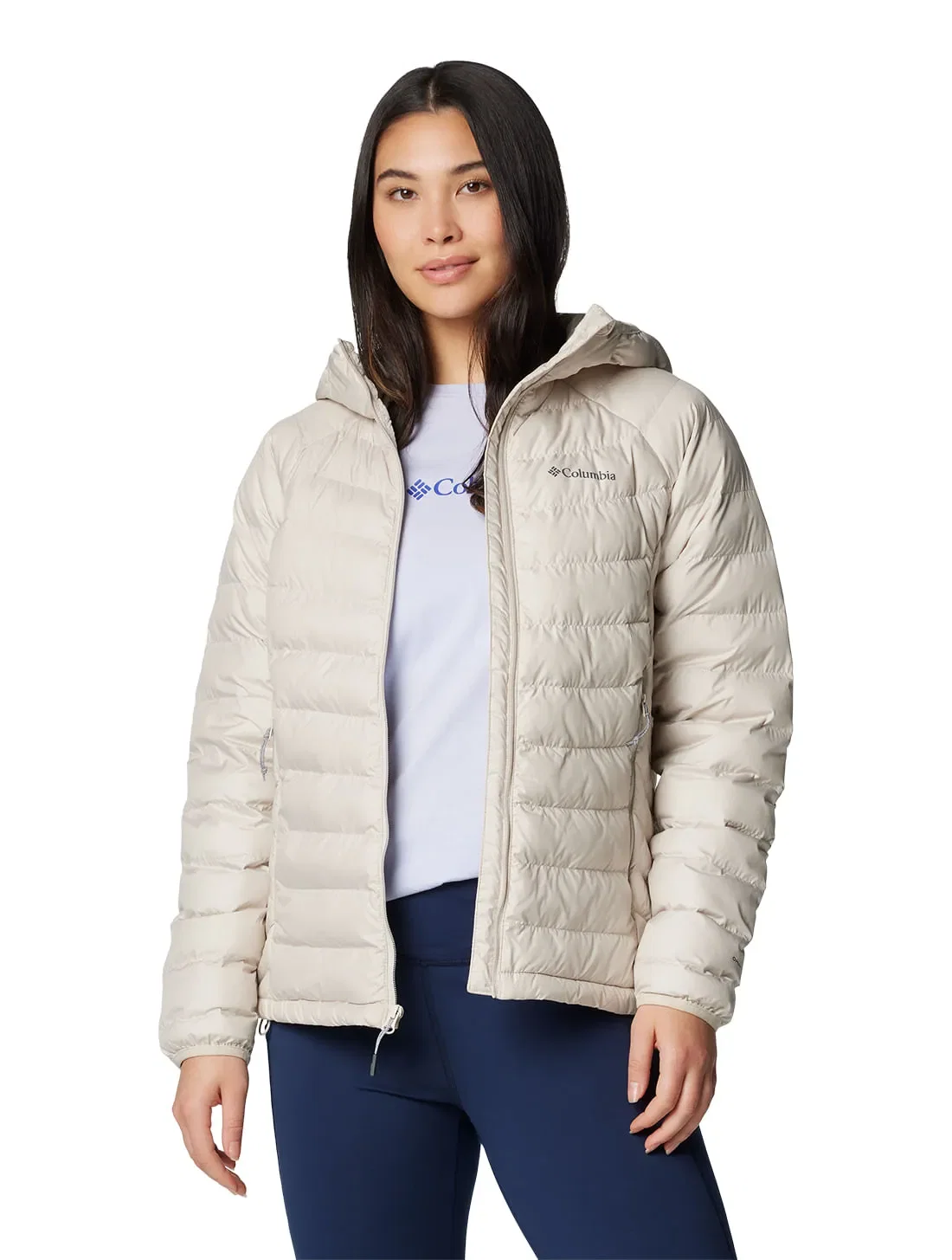 Jaqueta Columbia Feminina Powder Lite™ com Capuz — imagem 1
