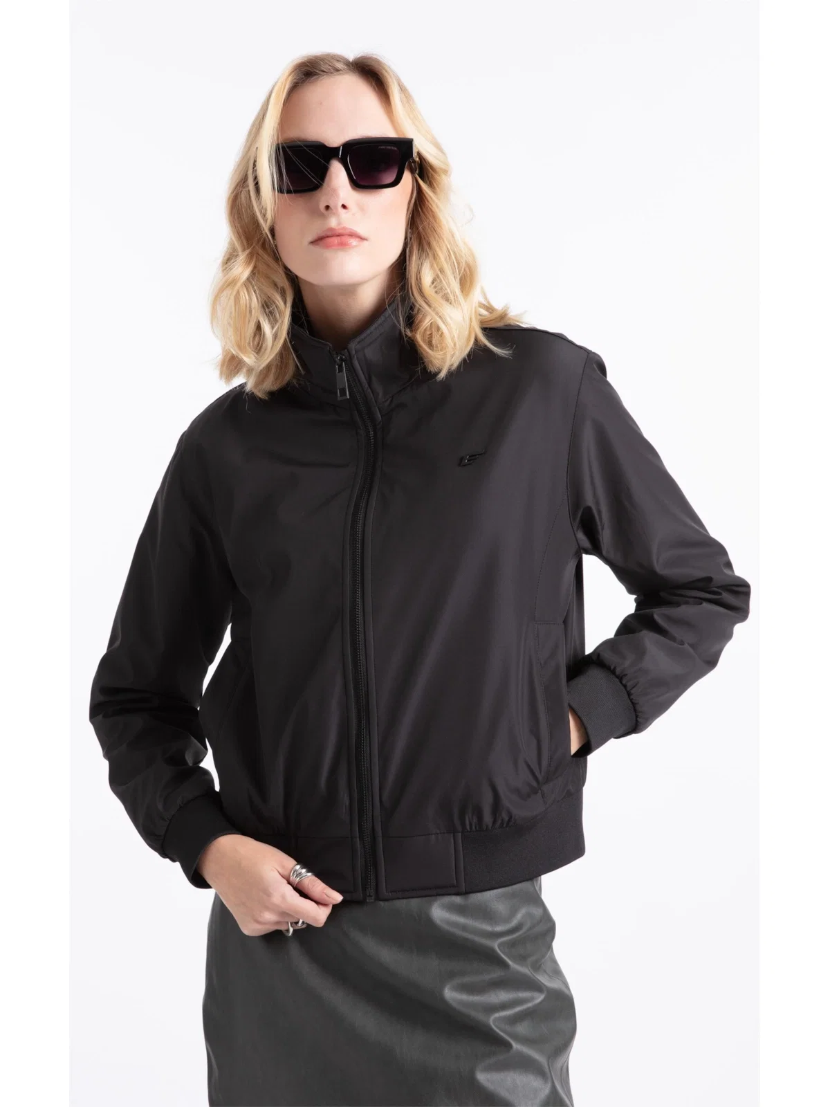 Jaqueta Nylon Padding Bomber Preto