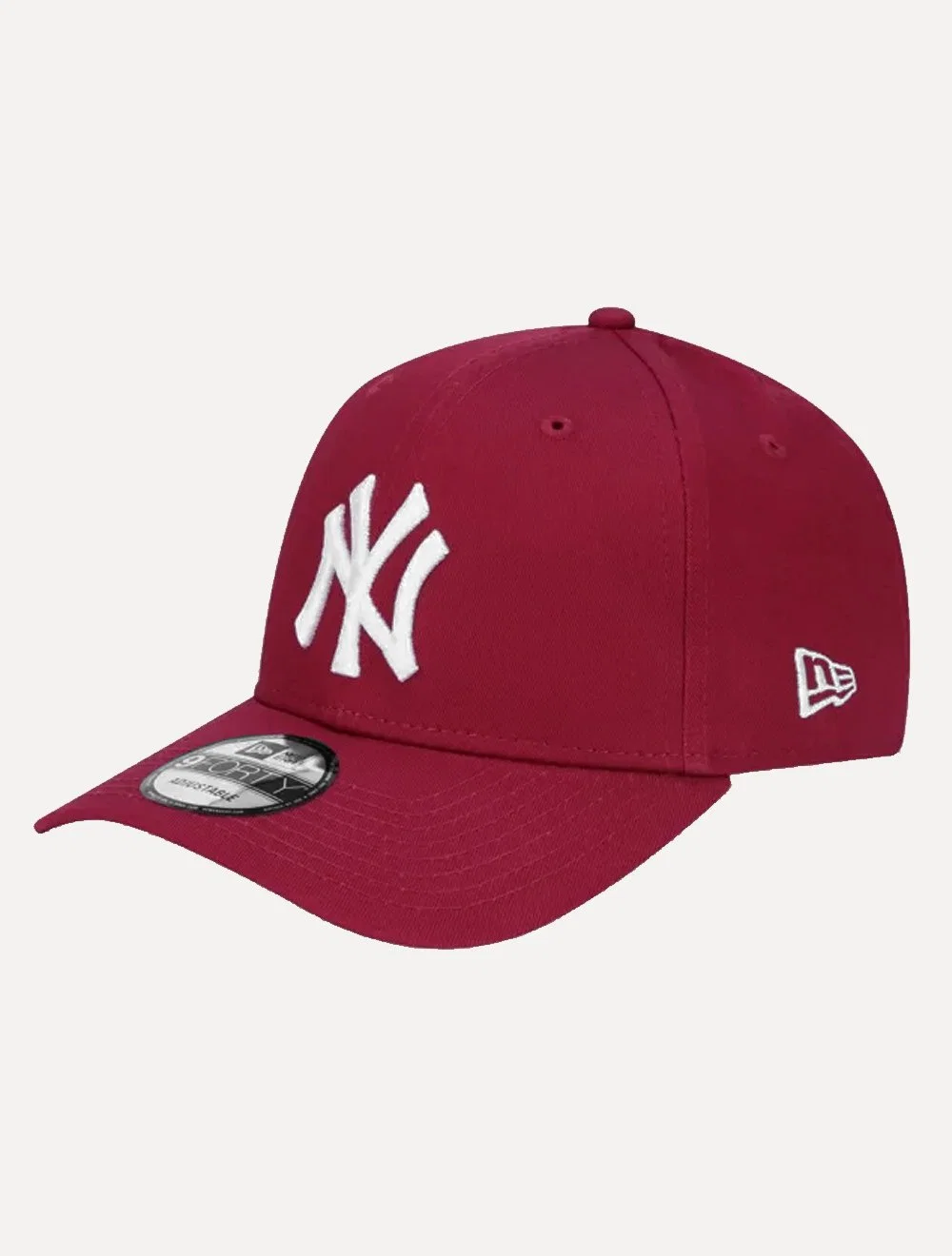 Boné New Era Masculino 9Forty MLB New York Yankees White Logo Vermelho Escuro