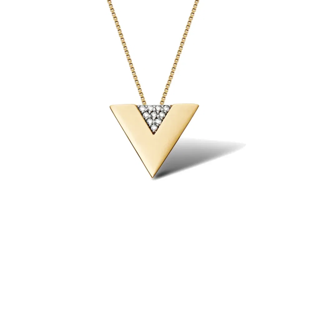 Pingente Vivara em Ouro Amarelo 18k com Diamantes, 12.9mm