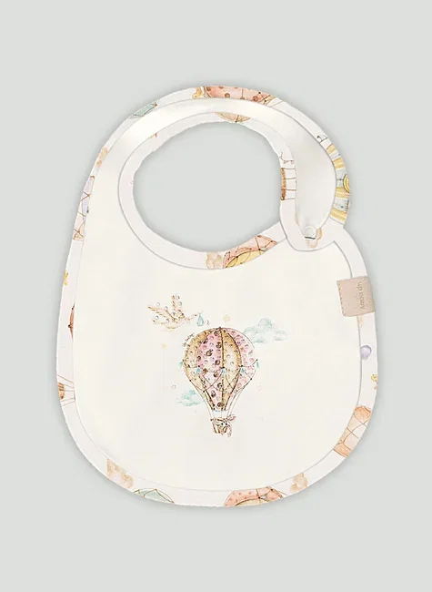 Babador Comfy Unissex para Bebê em Suedine Premium (Branco) Up Baby