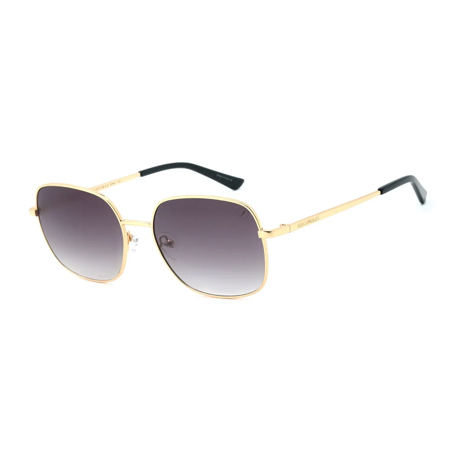 Óculos de Sol Feminino Chilli Beans Quadrado Metal Degradê Dourado — imagem 1
