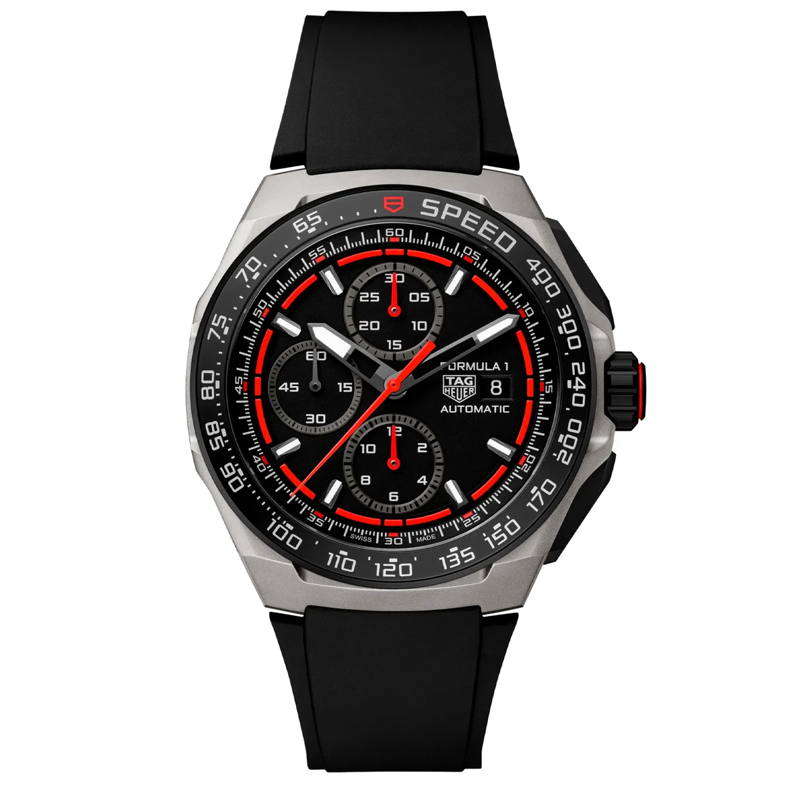 Relógio Tag Heuer Fórmula 1 Automático Masculino em Borracha Preta CBZ2082.FT8096 — imagem 1