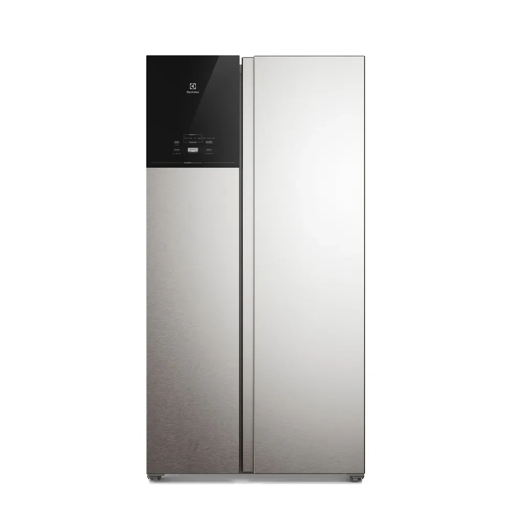 Geladeira Electrolux Frost Free Bivolt 624L Efficient com AutoSense Side by Side Inox Look (ES60S) — imagem 1