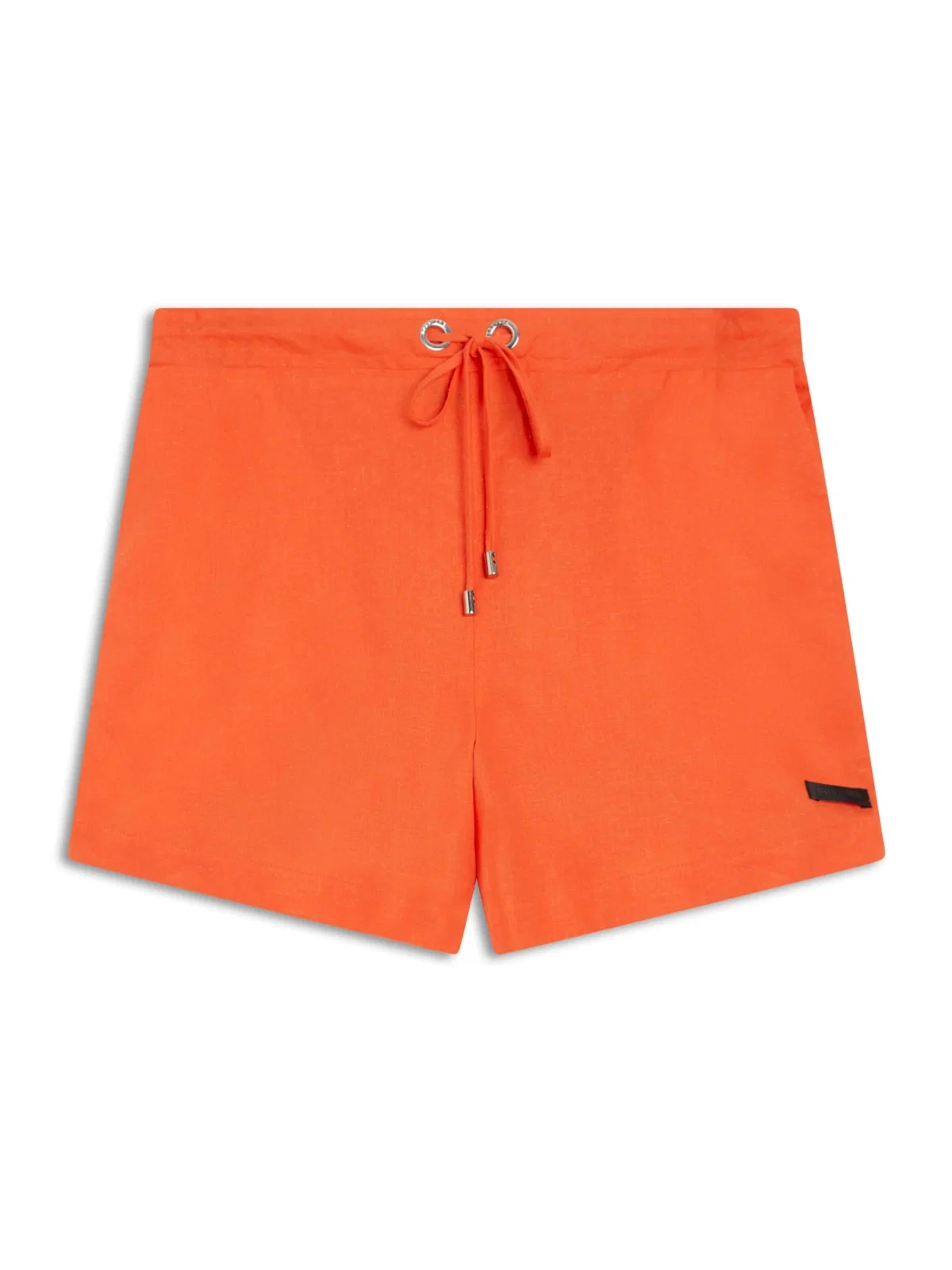 Short Linho Elástico Laranja