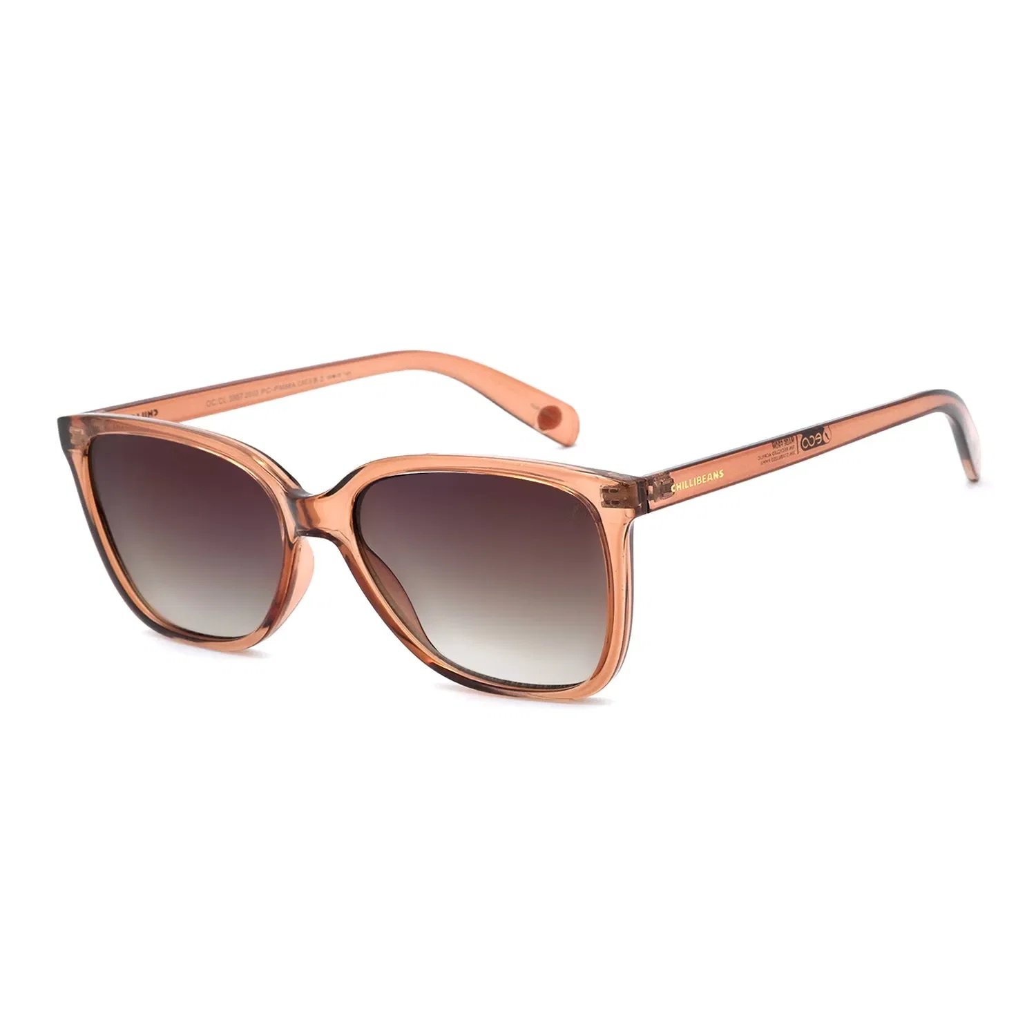 Óculos De Sol Feminino Eco Quadrado Degradê — imagem 1