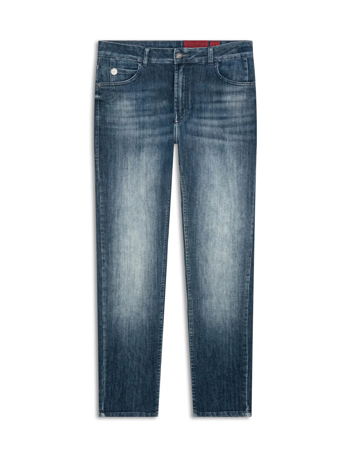 Calça High Comfort Dark Indigo Lav. Medio