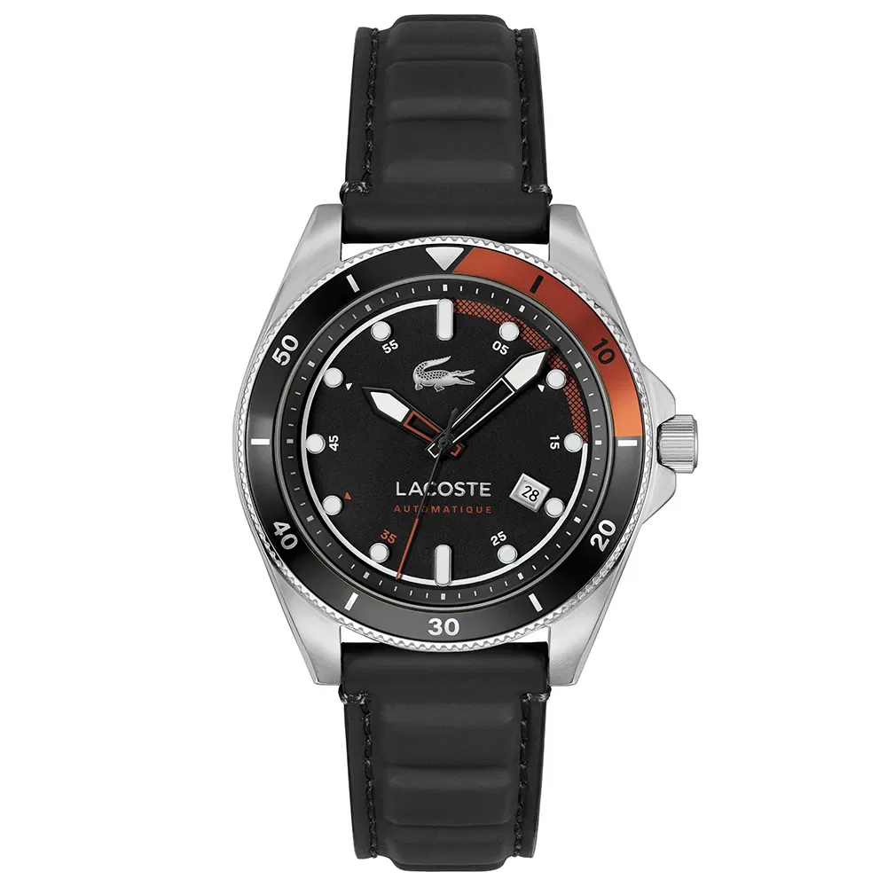 Relógio Lacoste Masculino Automático Borracha Preto 2011417 — imagem 1