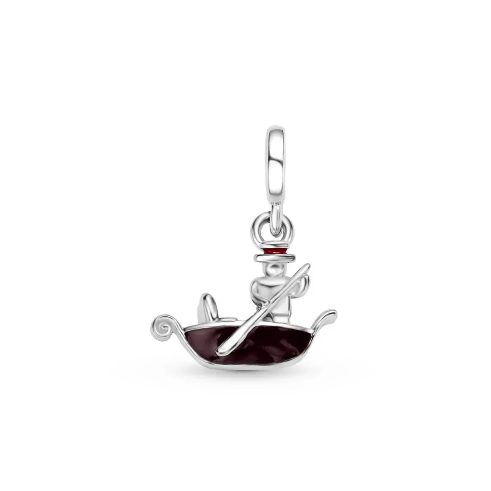 Pingente Life Viagem Gôndola de Veneza em Prata 925 com Esmalte — imagem 1