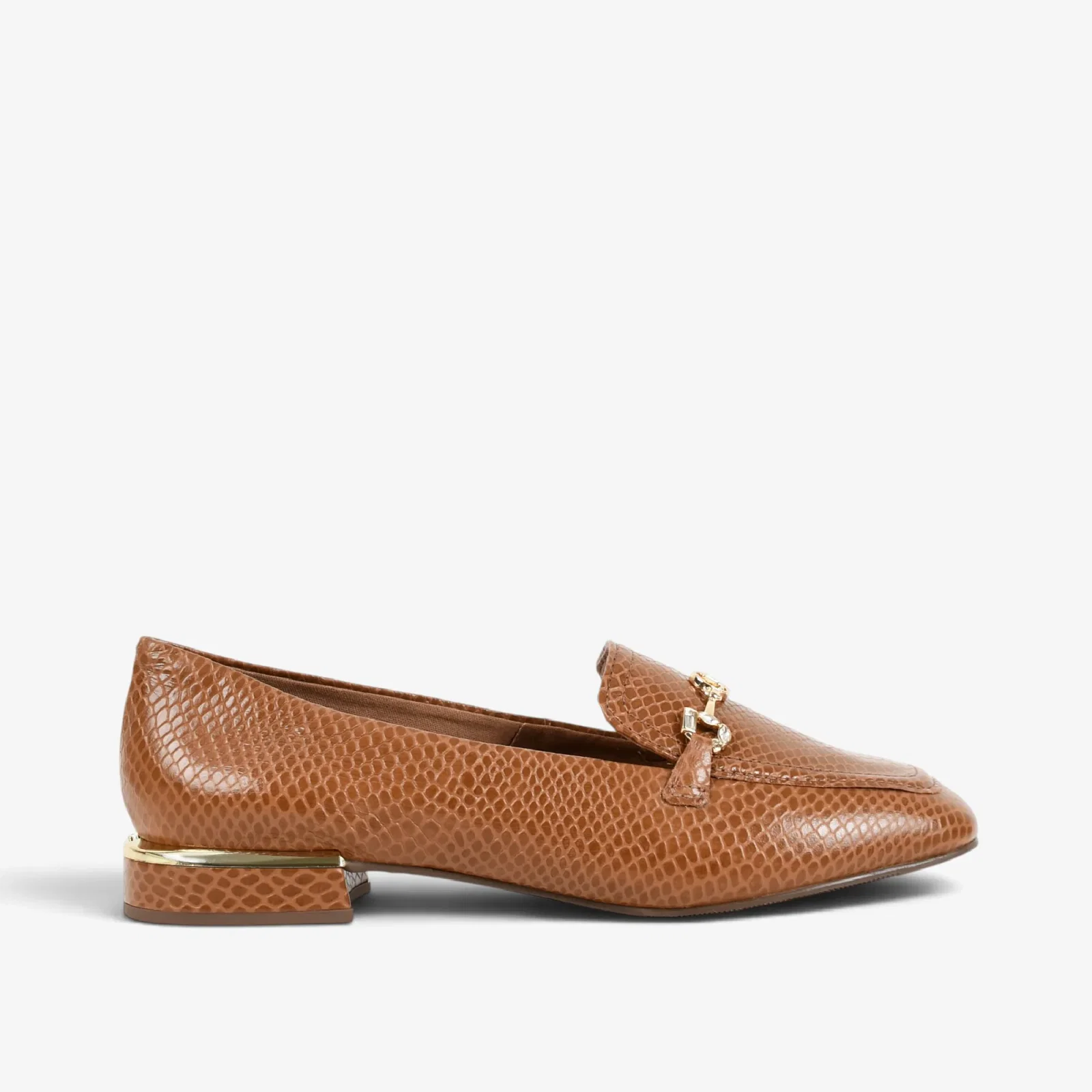 Loafer Caramelo Mascavo Couro Snake