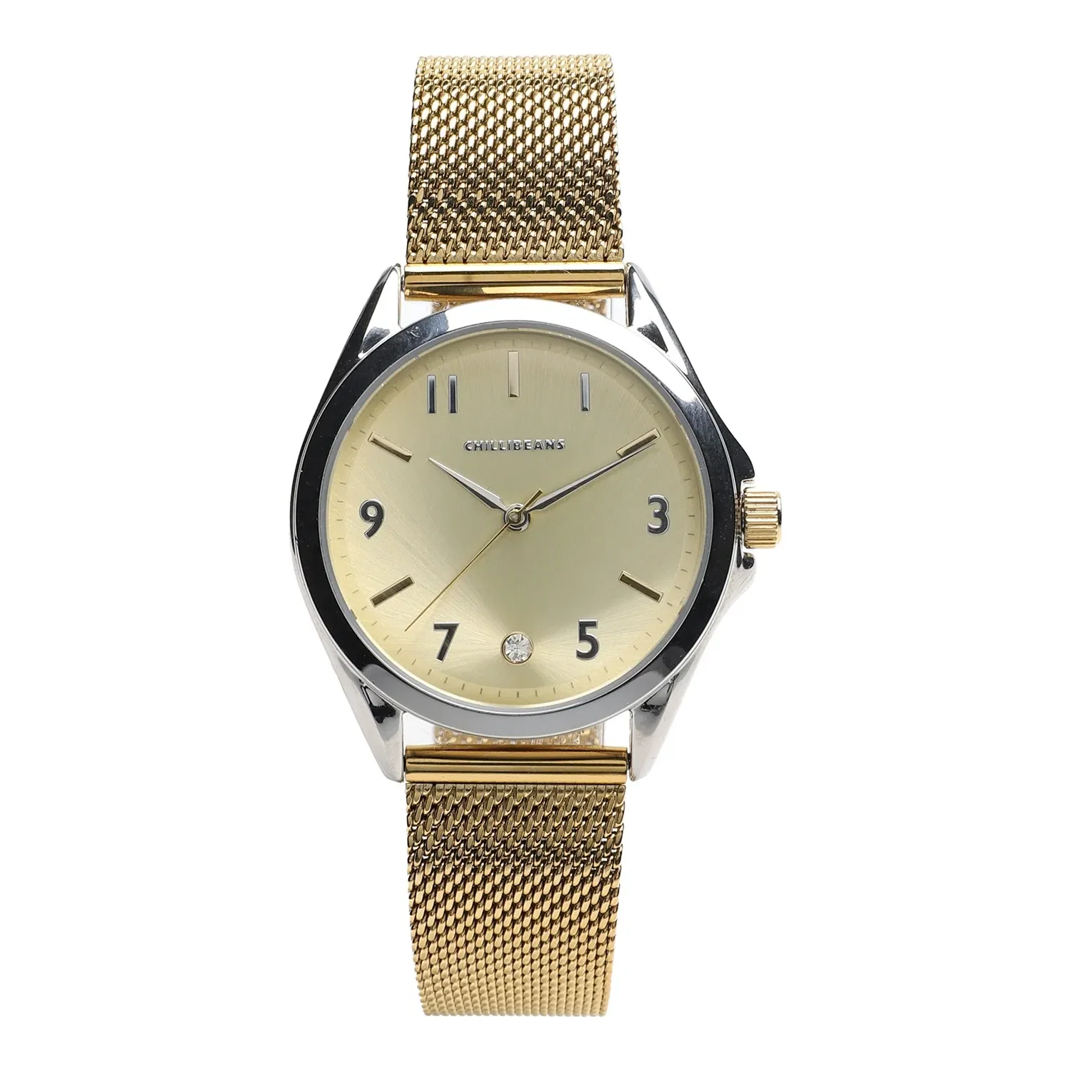 Relógio Analógico Feminino Chilli Beans Metal Prata Dourado — imagem 1