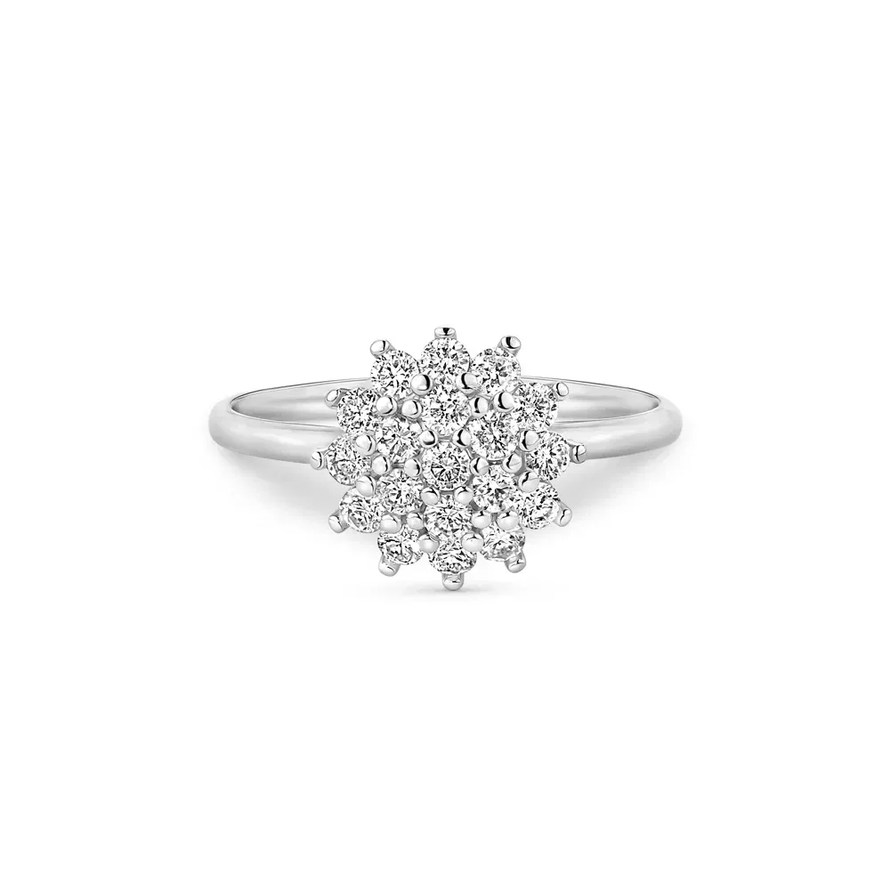 Anel Lyra em Ouro Branco 18k com Diamantes 0,57 ct — imagem 1