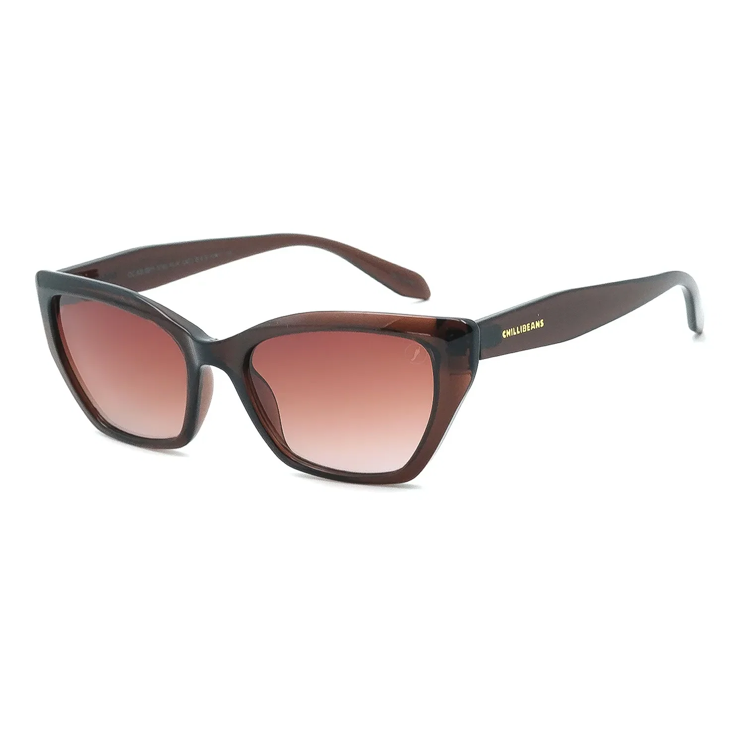 Óculos de Sol Teen Feminino Chilli Beans Cat Degradê Marrom